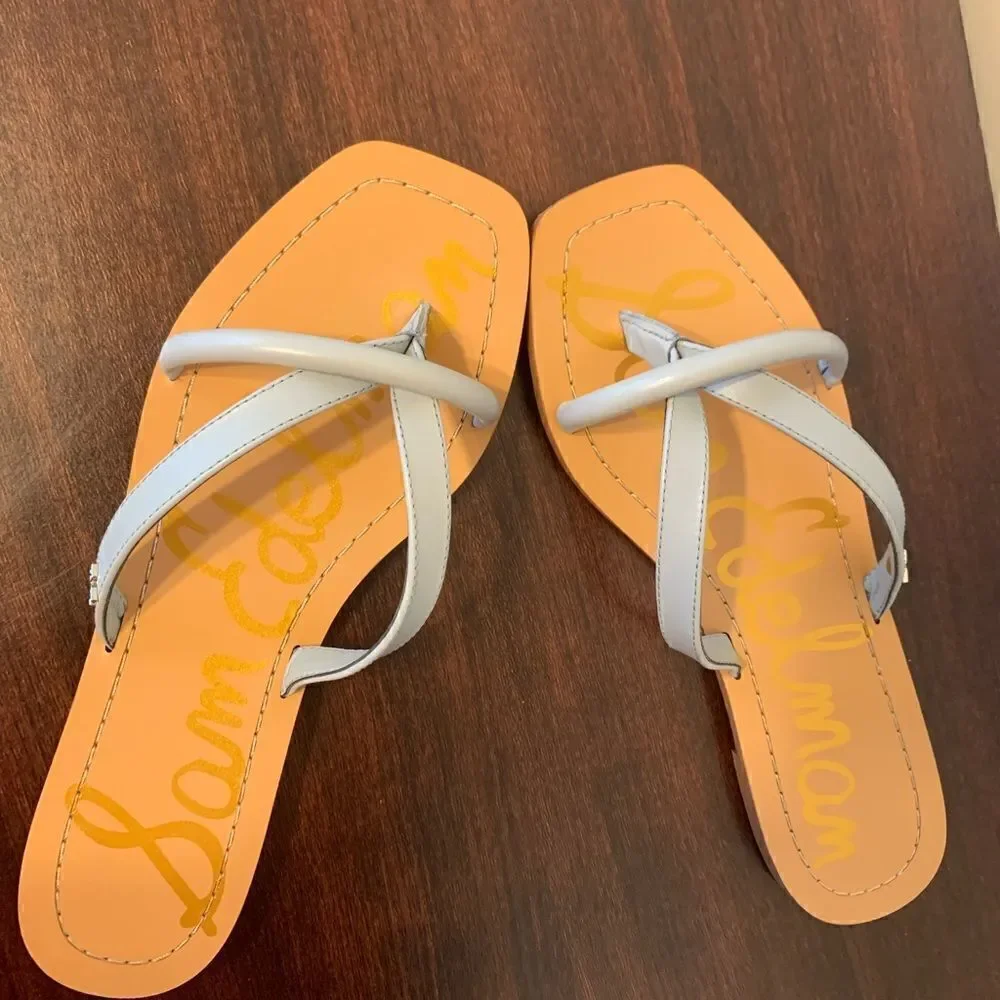 Sam  Edelman Women’s  Abbey leather upper Flip Flop size 7 , NIB